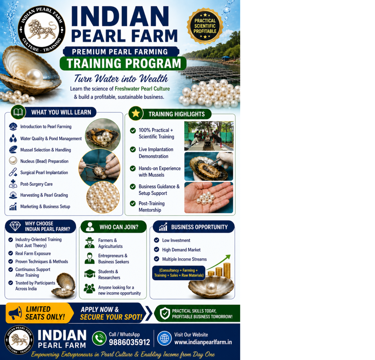 Pearl Farming Training – May 2026 – Apply now