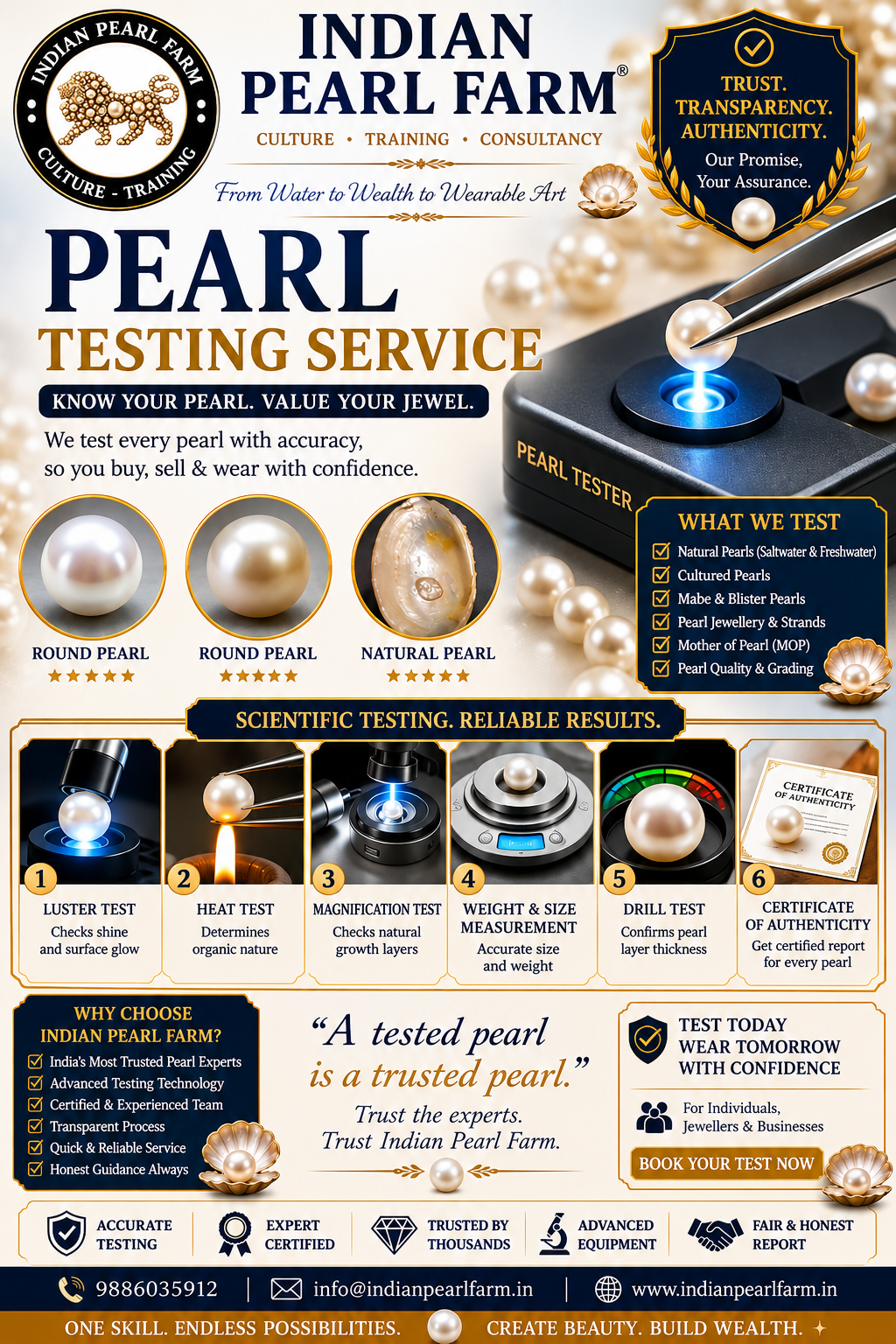 Why Cultured Pearl Testing is Important